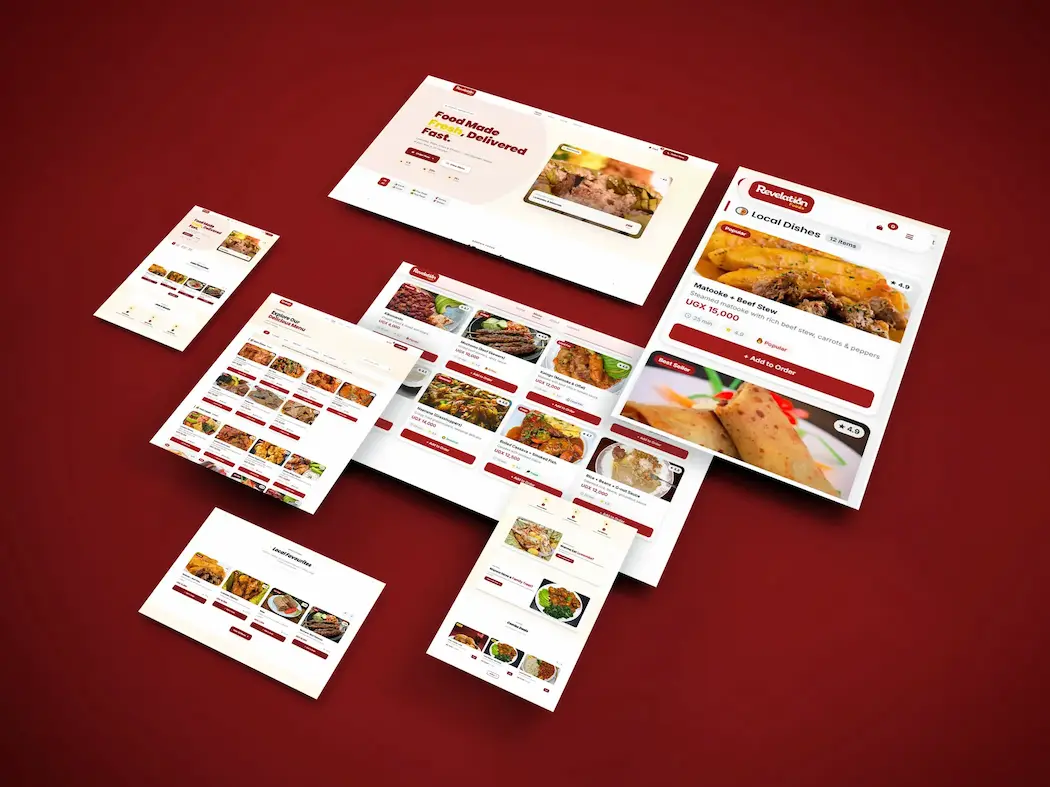 Genesis Foods restaurant website by Vernox Studio